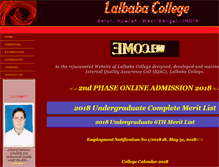 Tablet Screenshot of lalbabacollege.net